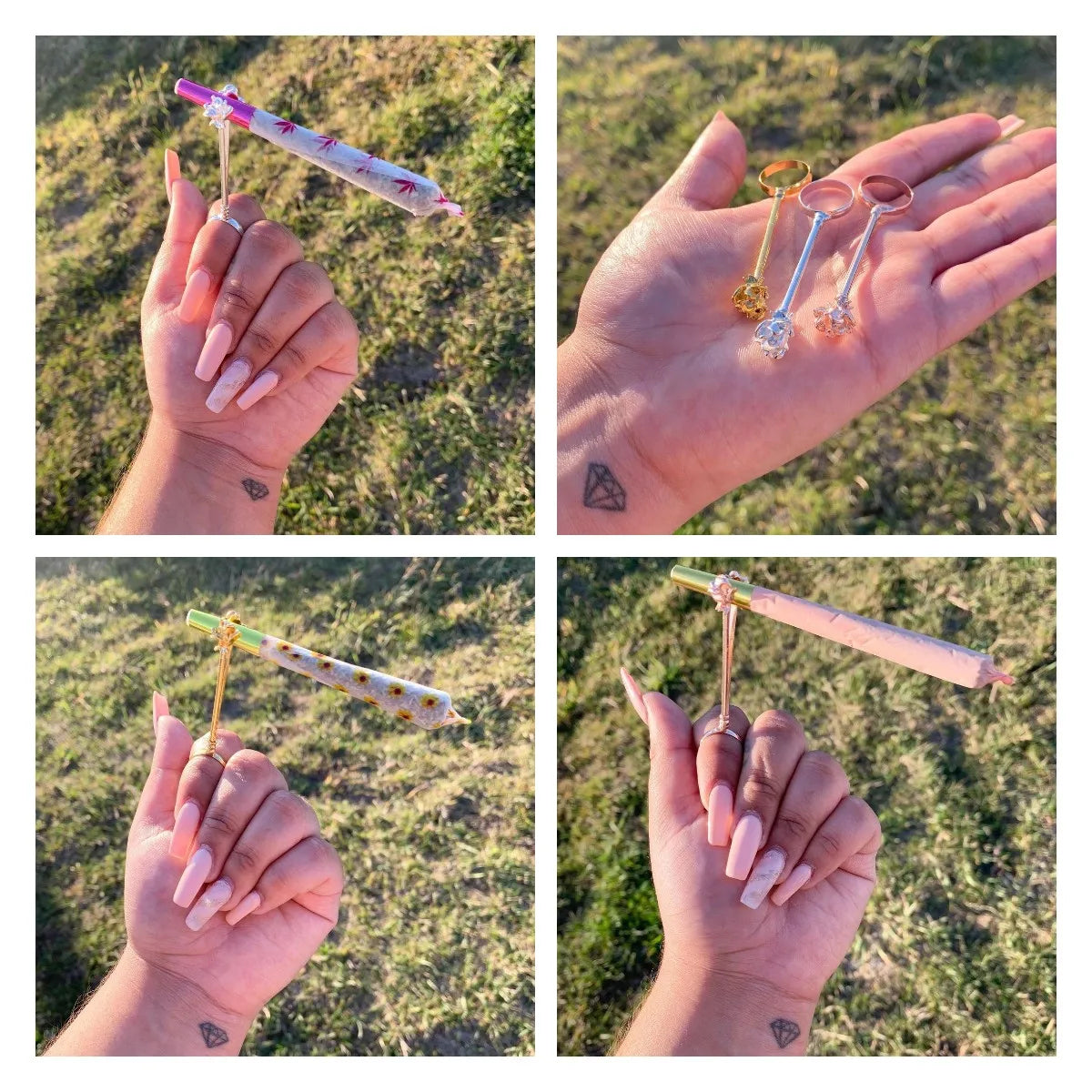 Rose J holder Ring